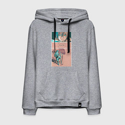 Толстовка-худи хлопковая мужская Божество Ято, цвет: меланж