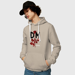 Толстовка-худи хлопковая мужская Depeche mode - violator, цвет: миндальный — фото 2