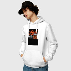 Толстовка-худи хлопковая мужская Форсаж последний заезд, цвет: белый — фото 2