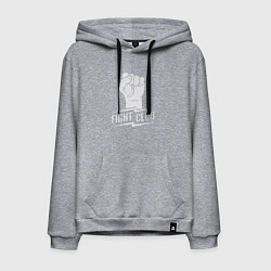 Толстовка-худи хлопковая мужская Клуб бойцов, цвет: меланж