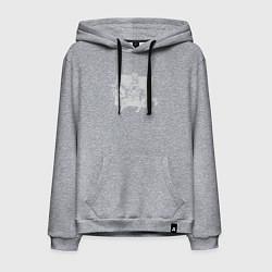 Толстовка-худи хлопковая мужская Леди ковбой, цвет: меланж