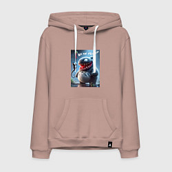 Толстовка-худи хлопковая мужская Ventotoro - we are Venom meme, цвет: пыльно-розовый