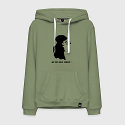 Толстовка-худи хлопковая мужская Ковбой Бибоп Спайк Шпигель Аниме, цвет: авокадо