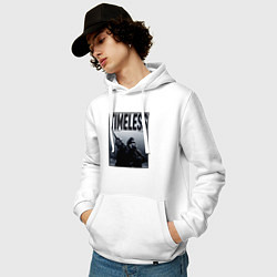 Толстовка-худи хлопковая мужская Timeless, цвет: белый — фото 2