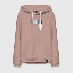 Толстовка-худи хлопковая мужская Dallas in, цвет: пыльно-розовый