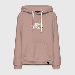 Толстовка-худи хлопковая мужская Bander brand, цвет: пыльно-розовый