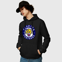 Толстовка-худи хлопковая мужская HC Florida Panthers, цвет: черный — фото 2