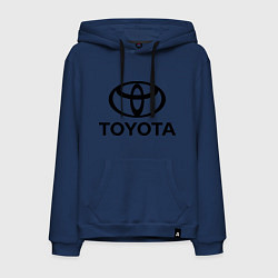 Толстовка-худи хлопковая мужская Toyota Logo, цвет: тёмно-синий