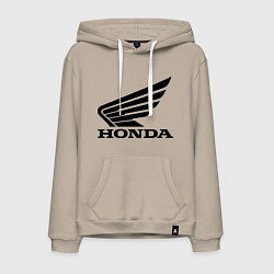 Толстовка-худи хлопковая мужская Honda Motor, цвет: миндальный
