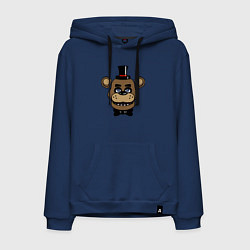 Толстовка-худи хлопковая мужская Freddy FNAF, цвет: тёмно-синий