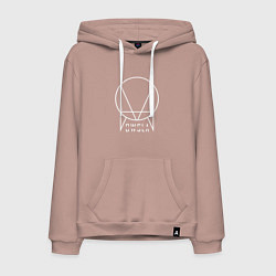 Толстовка-худи хлопковая мужская OWSLA, цвет: пыльно-розовый