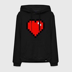 Толстовка-худи хлопковая мужская Minecraft Lover, цвет: черный