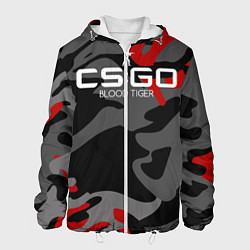 Куртка с капюшоном мужская CS:GO Blood Tiger, цвет: 3D-белый