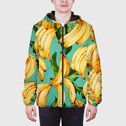 Куртка с капюшоном мужская Банан, цвет: 3D-черный — фото 2