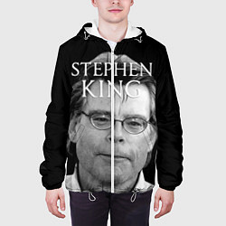 Куртка с капюшоном мужская Стивен Кинг - Король ужасов, цвет: 3D-белый — фото 2