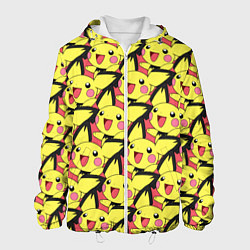 Куртка с капюшоном мужская Pikachu, цвет: 3D-белый