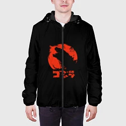 Куртка с капюшоном мужская Godzilla, цвет: 3D-черный — фото 2