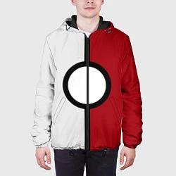 Куртка с капюшоном мужская I'm Pokeball, цвет: 3D-черный — фото 2