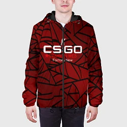 Куртка с капюшоном мужская Cs:go - Crimson Web Style Factory New Кровавая пау, цвет: 3D-черный — фото 2