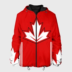 Куртка с капюшоном мужская Сборная Канады: домашняя форма, цвет: 3D-черный