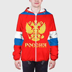 Куртка с капюшоном мужская Сборная РФ: #77 TELEGIN, цвет: 3D-белый — фото 2