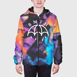 Куртка с капюшоном мужская BMTH Rain, цвет: 3D-черный — фото 2