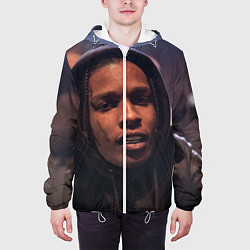 Куртка с капюшоном мужская ASAP Rocky: Black Hip-Hop, цвет: 3D-белый — фото 2