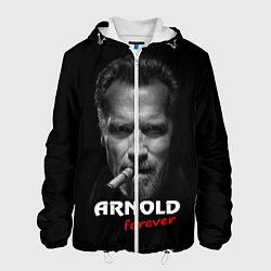 Куртка с капюшоном мужская Arnold forever, цвет: 3D-белый