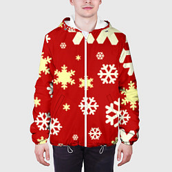 Куртка с капюшоном мужская Snow, цвет: 3D-белый — фото 2