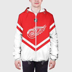 Куртка с капюшоном мужская NHL: Detroit Red Wings, цвет: 3D-белый — фото 2
