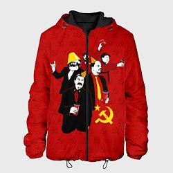 Куртка с капюшоном мужская Communist Party, цвет: 3D-черный