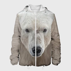 Куртка с капюшоном мужская Белый медведь, цвет: 3D-белый