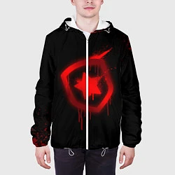 Куртка с капюшоном мужская Gambit: Black collection, цвет: 3D-белый — фото 2
