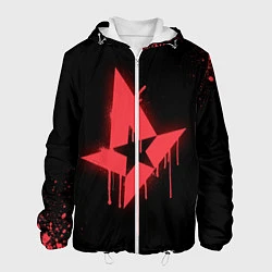 Куртка с капюшоном мужская Astralis: Black collection, цвет: 3D-белый