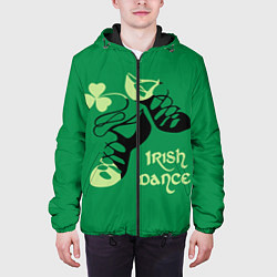 Куртка с капюшоном мужская Ireland, Irish dance, цвет: 3D-черный — фото 2