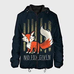 Куртка с капюшоном мужская No Fox Given, цвет: 3D-черный