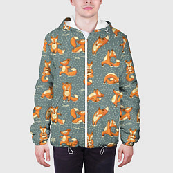 Куртка с капюшоном мужская Foxes Yoga, цвет: 3D-белый — фото 2