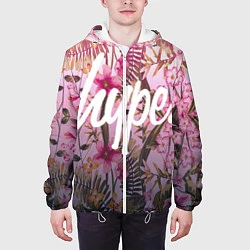 Куртка с капюшоном мужская Hype Flowers, цвет: 3D-белый — фото 2