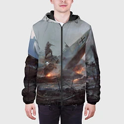 Куртка с капюшоном мужская Battlefield: Plan A, цвет: 3D-черный — фото 2