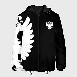 Куртка с капюшоном мужская Russia - Black collection, цвет: 3D-черный