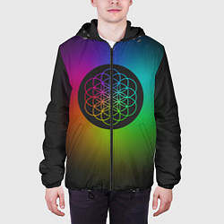 Куртка с капюшоном мужская Coldplay Colour, цвет: 3D-черный — фото 2