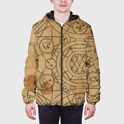 Куртка с капюшоном мужская Код да Винчи, цвет: 3D-черный — фото 2