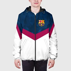 Куртка с капюшоном мужская Barcelona FC: Sport, цвет: 3D-черный — фото 2