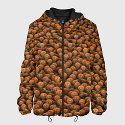 Куртка с капюшоном мужская Имбирные печеньки, цвет: 3D-черный