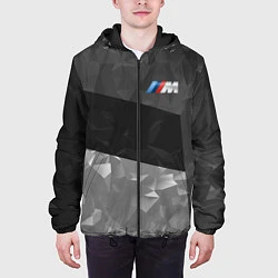 Куртка с капюшоном мужская BMW: Black Design, цвет: 3D-черный — фото 2