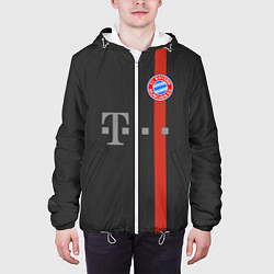 Куртка с капюшоном мужская Bayern FC: Black 2018, цвет: 3D-белый — фото 2