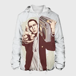 Куртка с капюшоном мужская Eminem: Street Music, цвет: 3D-белый