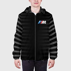 Куртка с капюшоном мужская BMW M BLACK & GREY, цвет: 3D-черный — фото 2