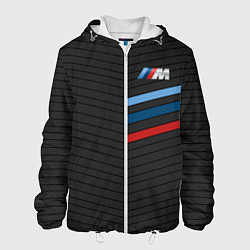 Куртка с капюшоном мужская BMW: M Tricolor Sport, цвет: 3D-белый