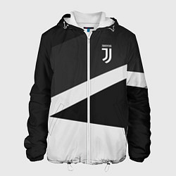 Куртка с капюшоном мужская FC Juventus: Sport Geometry, цвет: 3D-белый